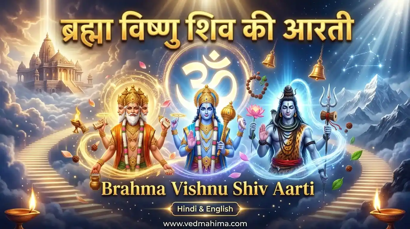 ब्रह्मा विष्णु शिव की आरती