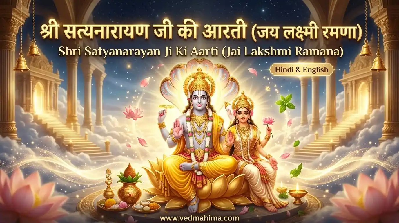 श्री सत्यनारायण जी की आरती (जय लक्ष्मी रमणा)
