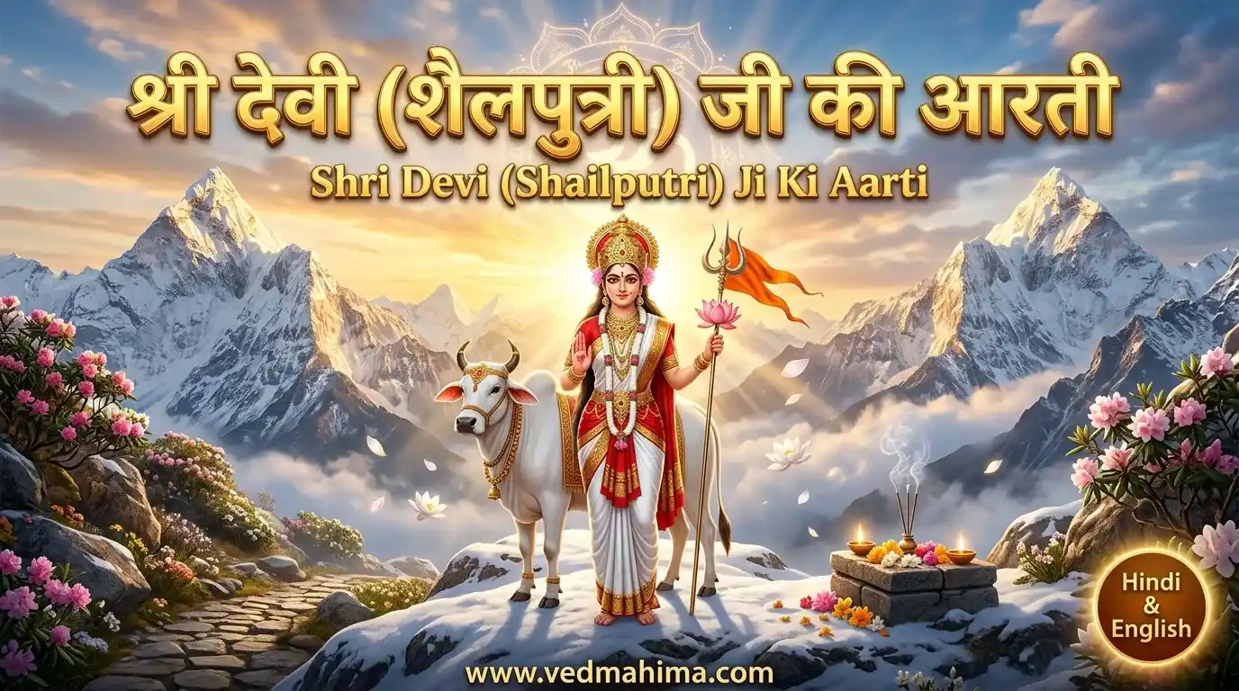श्री देवी (शैलपुत्री) जी की आरती